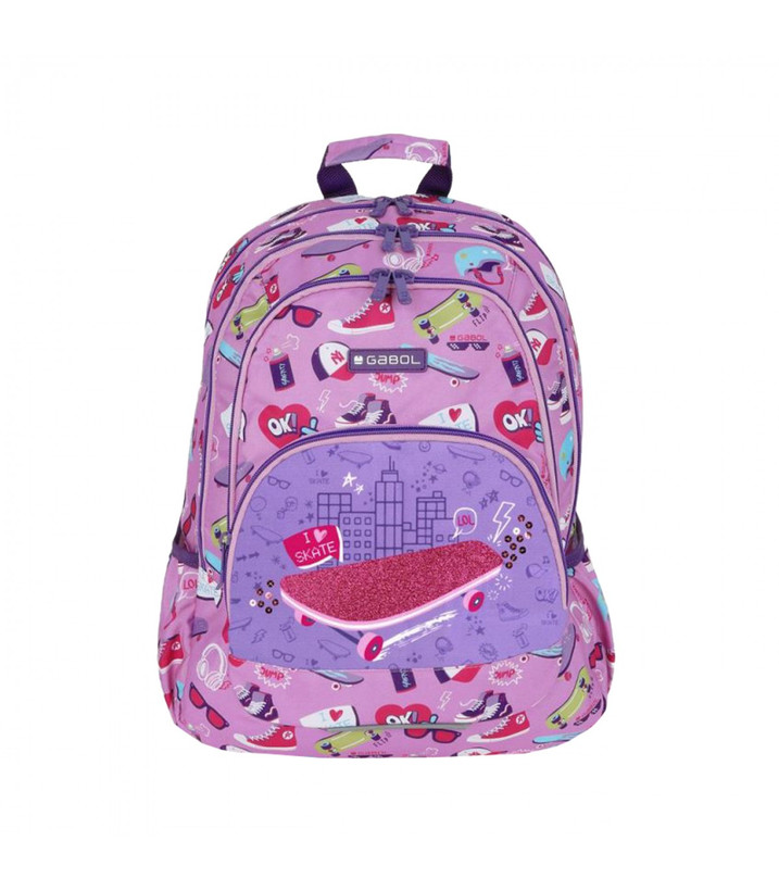 کوله پشتی دخترانه Roller اسکیت سایز 32×44×18 برند گابل