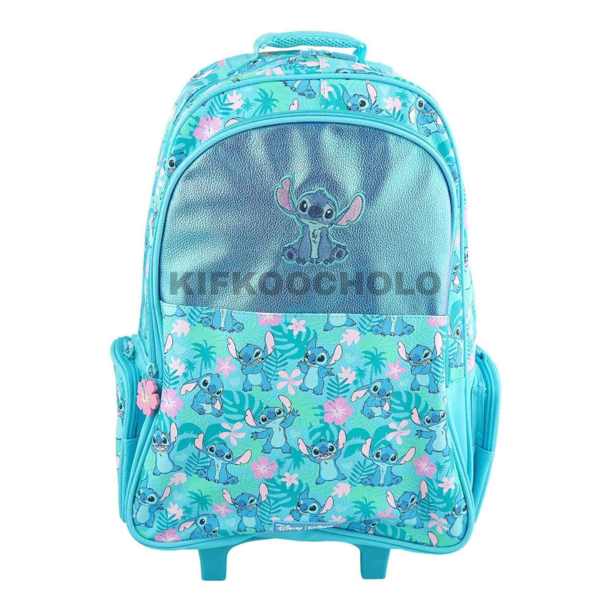 کوله چرخ دار (دوشی) دخترانه مدل استیچ اسمیگل